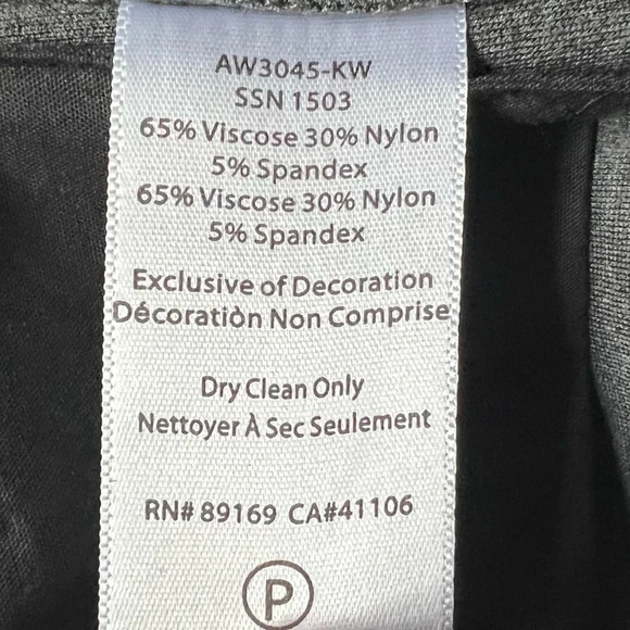 NWOT ATM Slim Cropped Cuffed Ponte Pants Charcoal Grey Business Casual Women’s 2 - Picture 9 of 12